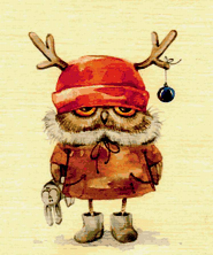 совенок - новый год.., игрушка, сова - предпросмотр