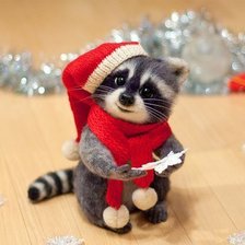 Схема вышивки «енот»