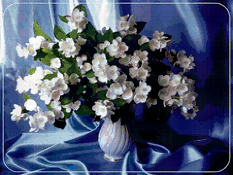 жасмин - цветы, природа, букет, , натюрморт, романтика - предпросмотр