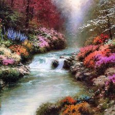 Схема вышивки «пейзаж»