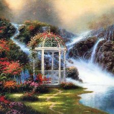 Схема вышивки «пейзаж»