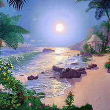 Схема вышивки «пейзаж»