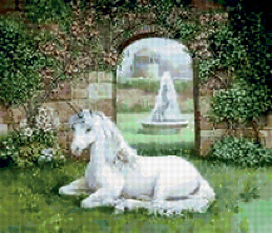 единорог - феи, животные, эльфы, фентези, любовь, единорог - предпросмотр