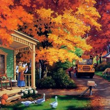 Схема вышивки «осень»