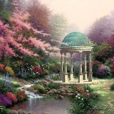 Схема вышивки «Праздник Света от Томаса Кинкейда (Thomas Kinkade)»