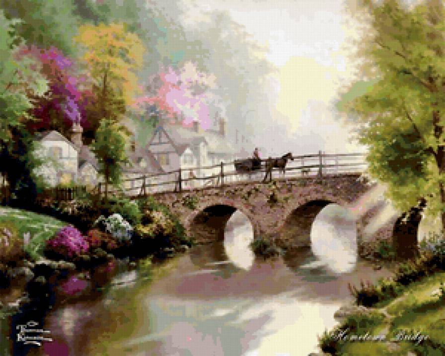 Праздник Света от Томаса Кинкейда (Thomas Kinkade) - природа - предпросмотр