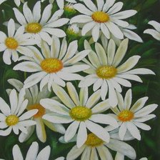 Схема вышивки «ромашки»