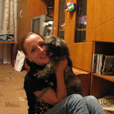 Схема вышивки «дама с собачкой»