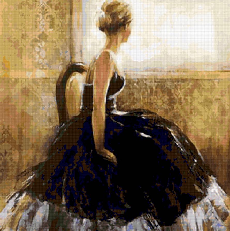 У окна - красавица, у окна, женский портрет, портрет, женщина, грация - предпросмотр