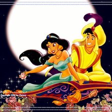 Схема вышивки «Алладин и Жасмин»