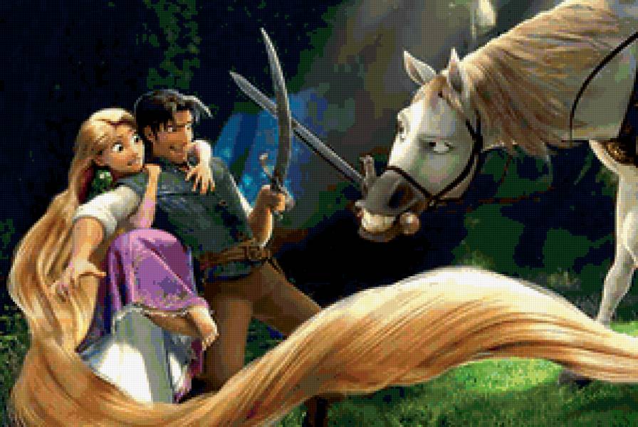 Рапунциль - принцессы диснея, мультик - предпросмотр