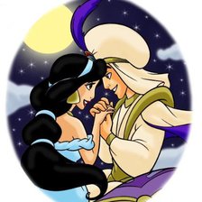 Схема вышивки «Алладин и Жасмин»