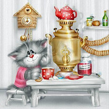 Схема вышивки «у самовара»