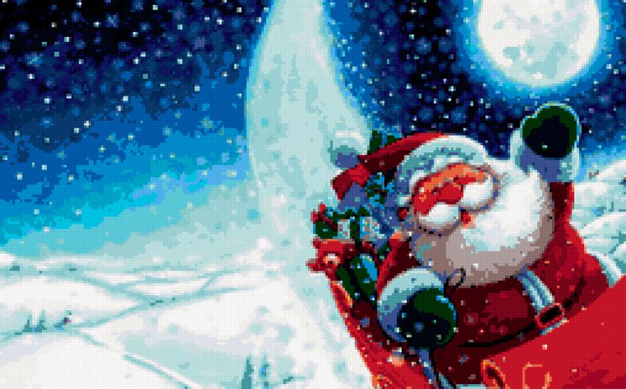 дед мороз спешит к вам - проздник, новый год, подарки, дед мороз - предпросмотр