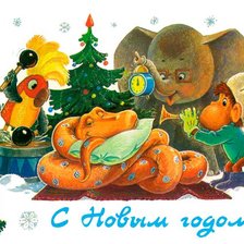 Схема вышивки «ретро открытка»