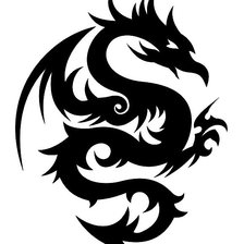 Схема вышивки «дракоша»