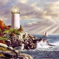 Схема вышивки «маяк2»