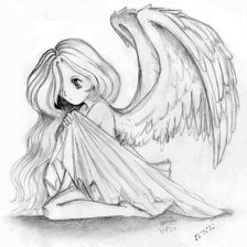 Схема вышивки «ангелочек»