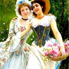 Схема вышивки «подруги»