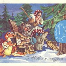 Схема вышивки «В ожидании нового года»