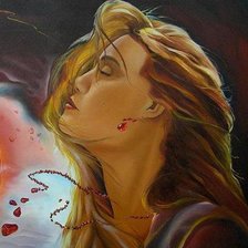 Схема вышивки «девушка»