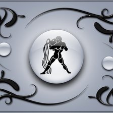 Схема вышивки «водолей»