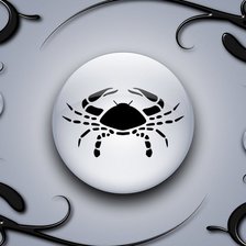 Схема вышивки «рак»