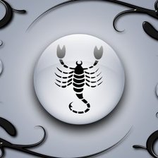 Схема вышивки «скорпион»