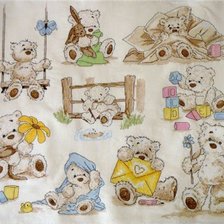 Схема вышивки «Мишки»