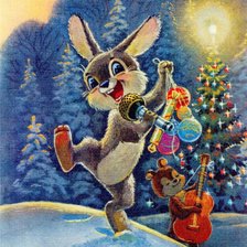 Схема вышивки «Зайка»