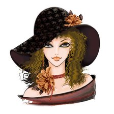 Схема вышивки «девушка»