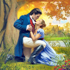 Схема вышивки «влюбленная пара»