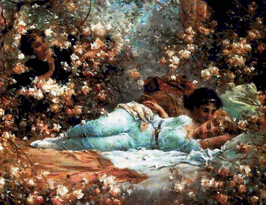 красота женщины - живопись, картина, девушка, женщина, портрет, красота женщины - предпросмотр