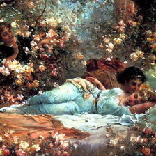 Схема вышивки «красота женщины»