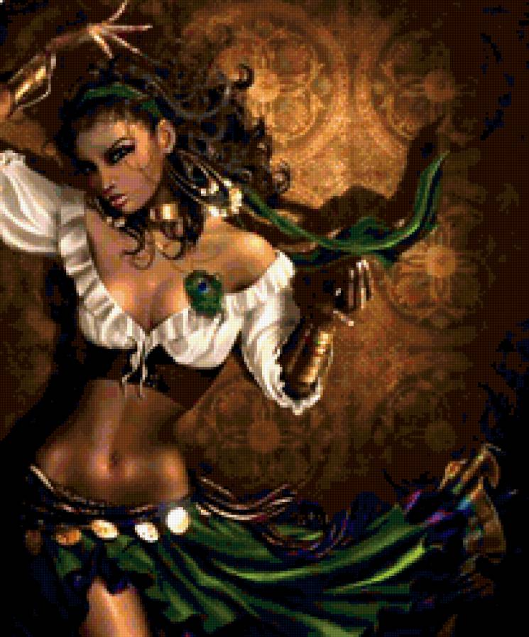 цыганка - одиночество, любовь, красота, картина, девушка - предпросмотр