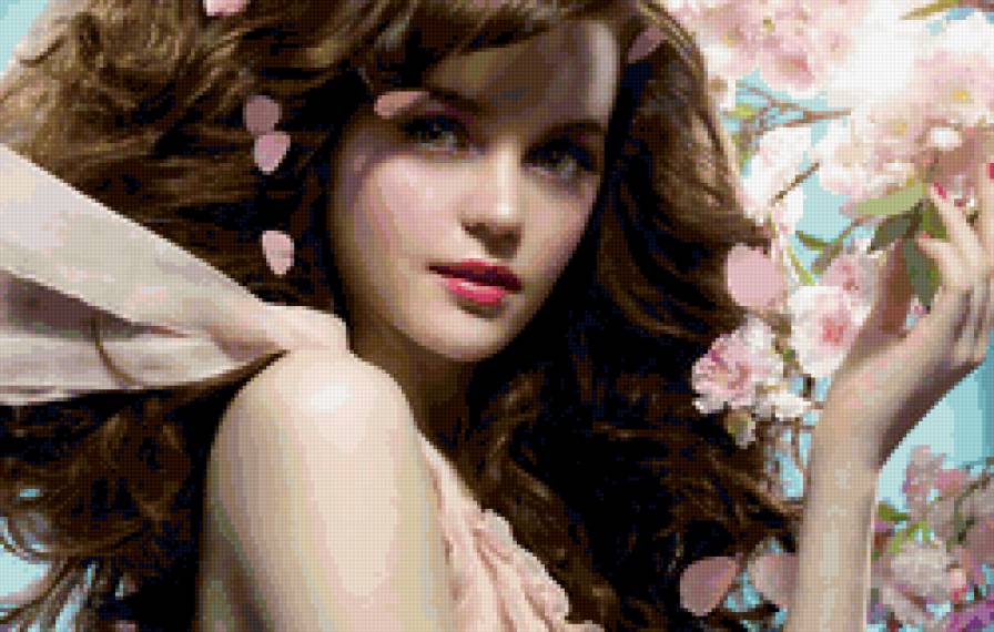 девушка - красота, любовь, картина, одиночество, девушка - предпросмотр