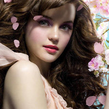 Схема вышивки «девушка»