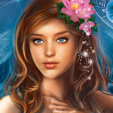 Схема вышивки «девушка»