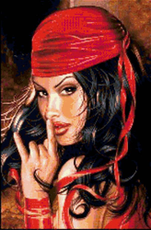 цыганка - живопись, красота, девушка, картина, , любовь - предпросмотр