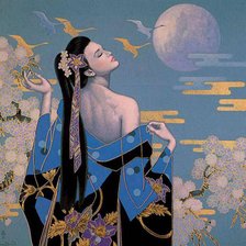 Схема вышивки «восточная красавица»