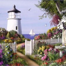 Схема вышивки «маяк»