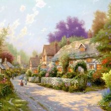 Схема вышивки «Праздник Света от Томаса Кинкейда (Thomas Kinkade)»