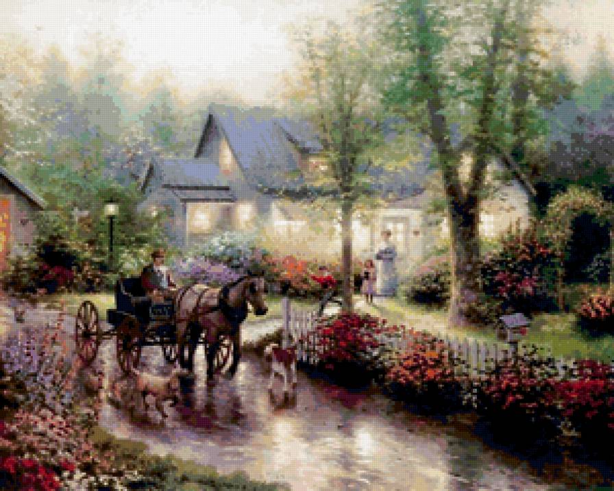 Праздник Света от Томаса Кинкейда (Thomas Kinkade) - природа - предпросмотр