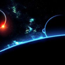 Схема вышивки «космос»