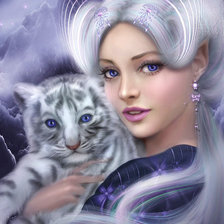 Схема вышивки «снежная королева»