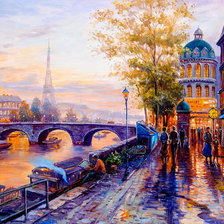 Схема вышивки «городской пейзаж»