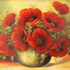 Схема вышивки «маки»