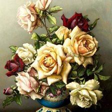 Схема вышивки «розы»