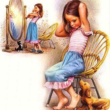 Схема вышивки «Девочка»