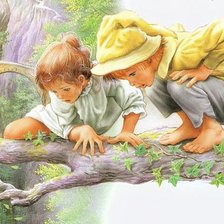 Схема вышивки «Дети»